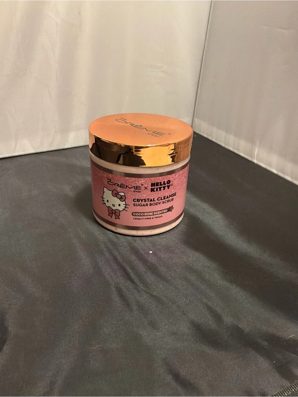 Hello Kitty Pink Sugar Body Scrub with Gold Lid
